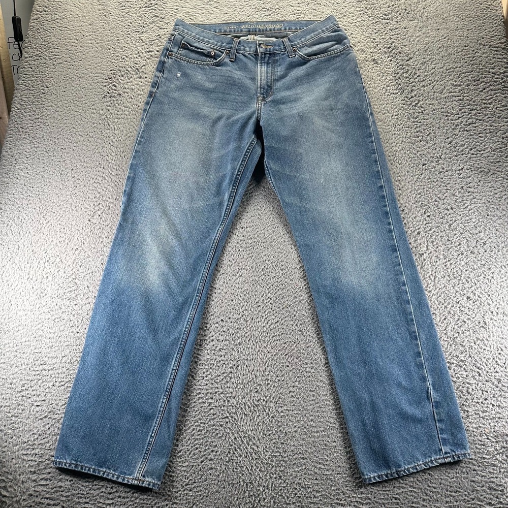 Old Navy Jeans Mens 34x34 Blue Cotton Denim Straight Leg Faded Workwear Baggy